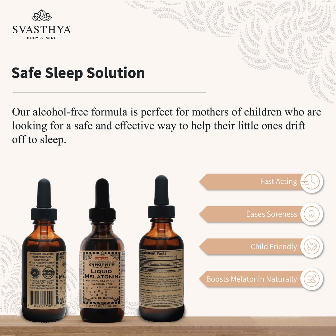 Svasthya Pure Melatonin Liquid 100% Natural Sleep Aid R