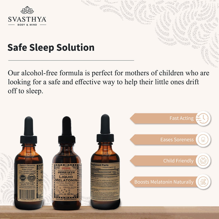 Svasthya Pure Melatonin Liquid 100% Natural Sleep Aid R
