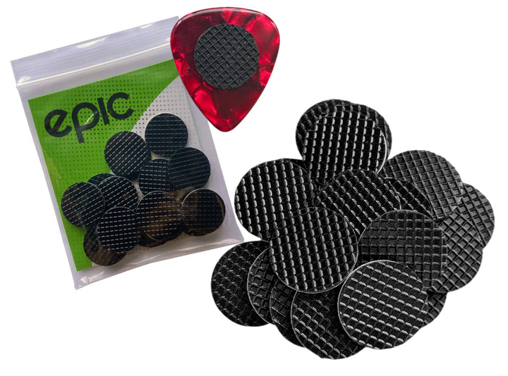 20-Pack Grips for Guitar Picks Stop Dropping your Guitar Picks while Playing Non-sticky Stays in your Hand (comes with grips only)