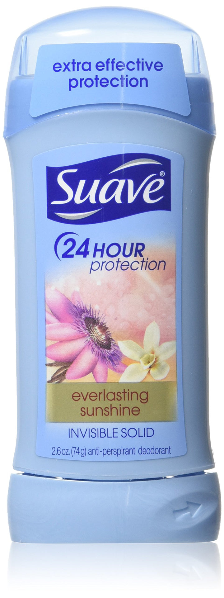 Suave Deodorant 2.6 Ounce 24Hr Everlast Sunshine Invis.Solid (76ml) (2 Pack)