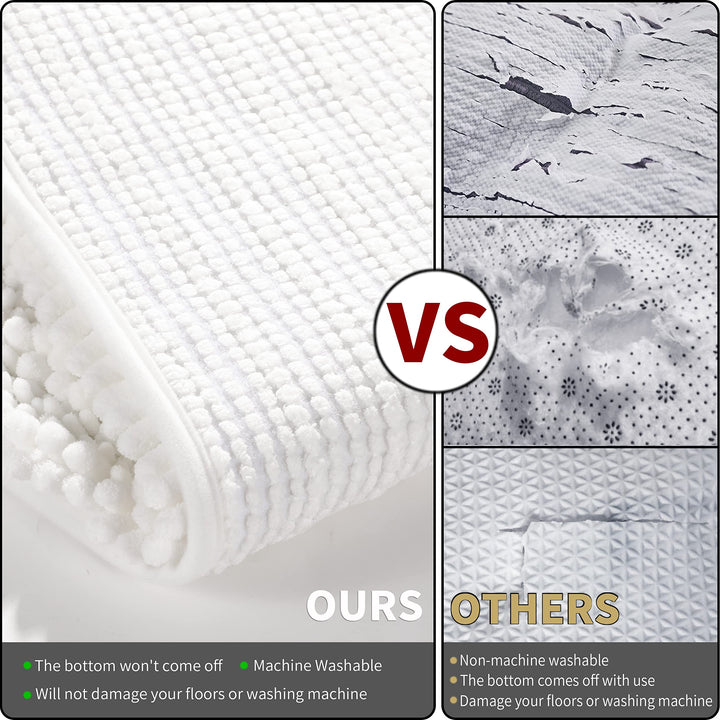 Yimobra Bathroom Rugs Sets 3 Piece, Fluffy Plush Chenil