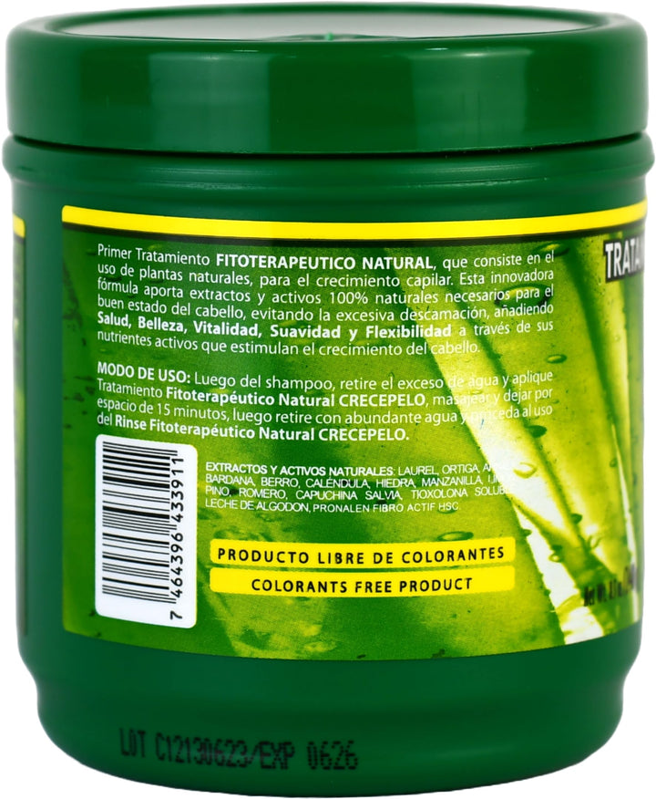 BOE Crece Pelo Natural Phitoterapeutic Treatment for Capillar Growth 8oz