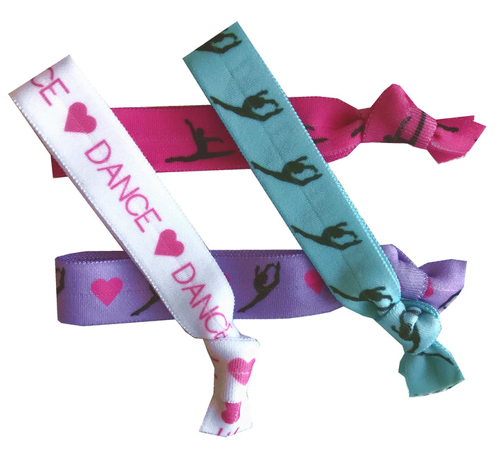 8 Piece Dance Hair Elastic Set - Accessories for Dancers, Women, Girls, Dance Teachers, Dance Classes - MADE in the USA