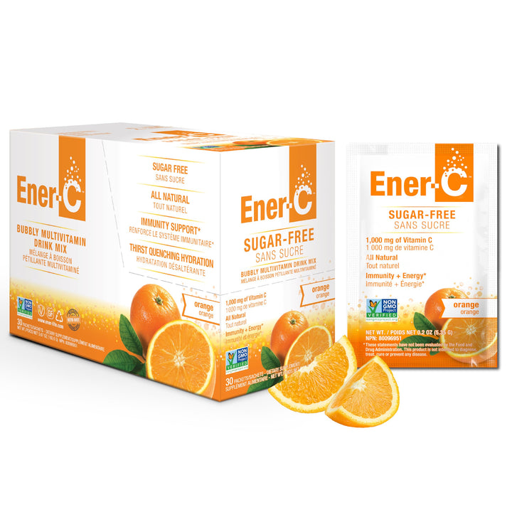 Ener-C Sugar Free Energy Orange Multivitamin Drink Mix 