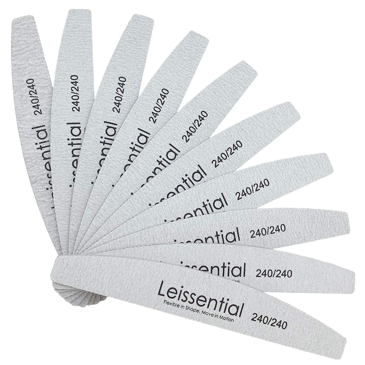 240/240 Grits Nail Files and Buffers Professional Double Sided Emery Boards Manicure Tool for Acrylic Nails