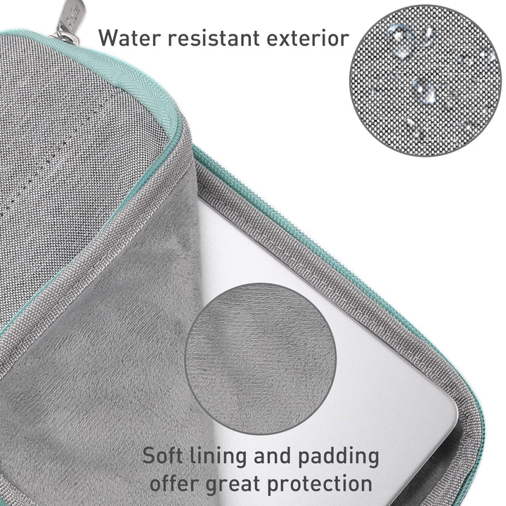 Laptop Sleeve Case, 15 inch Laptop Bag Compatible with MacBook HP Dell Lenovo ASUS Chromebook -Light Grey