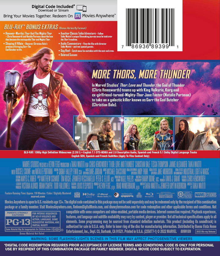 Thor: Love And Thunder [Blu-ray]