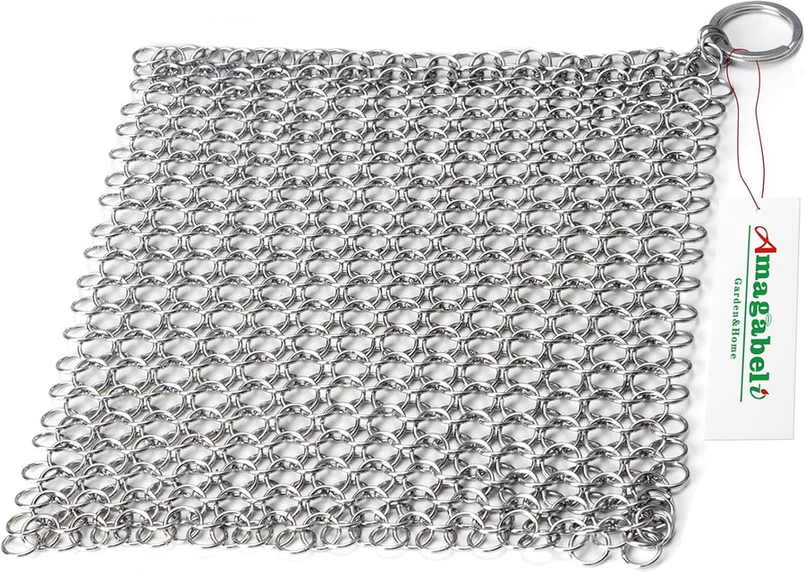 Amagabeli 8x6 Stainless Steel Cast Iron Cleaner 316 Cha
