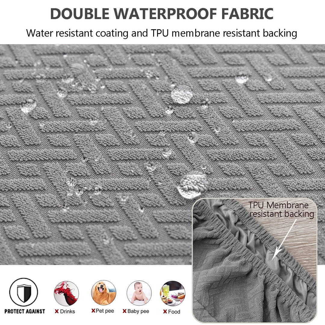 LANSHENG Waterproof Seat Covers for Dining Room Chairs,