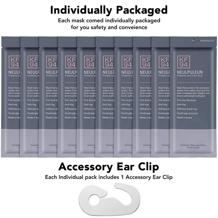 Kids[Ages 5-15] Disposable Face Mask with Ear Clip Lanyard