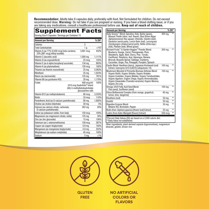 Nature&#39;s Way Alive Max6 Potency Adult Complete 