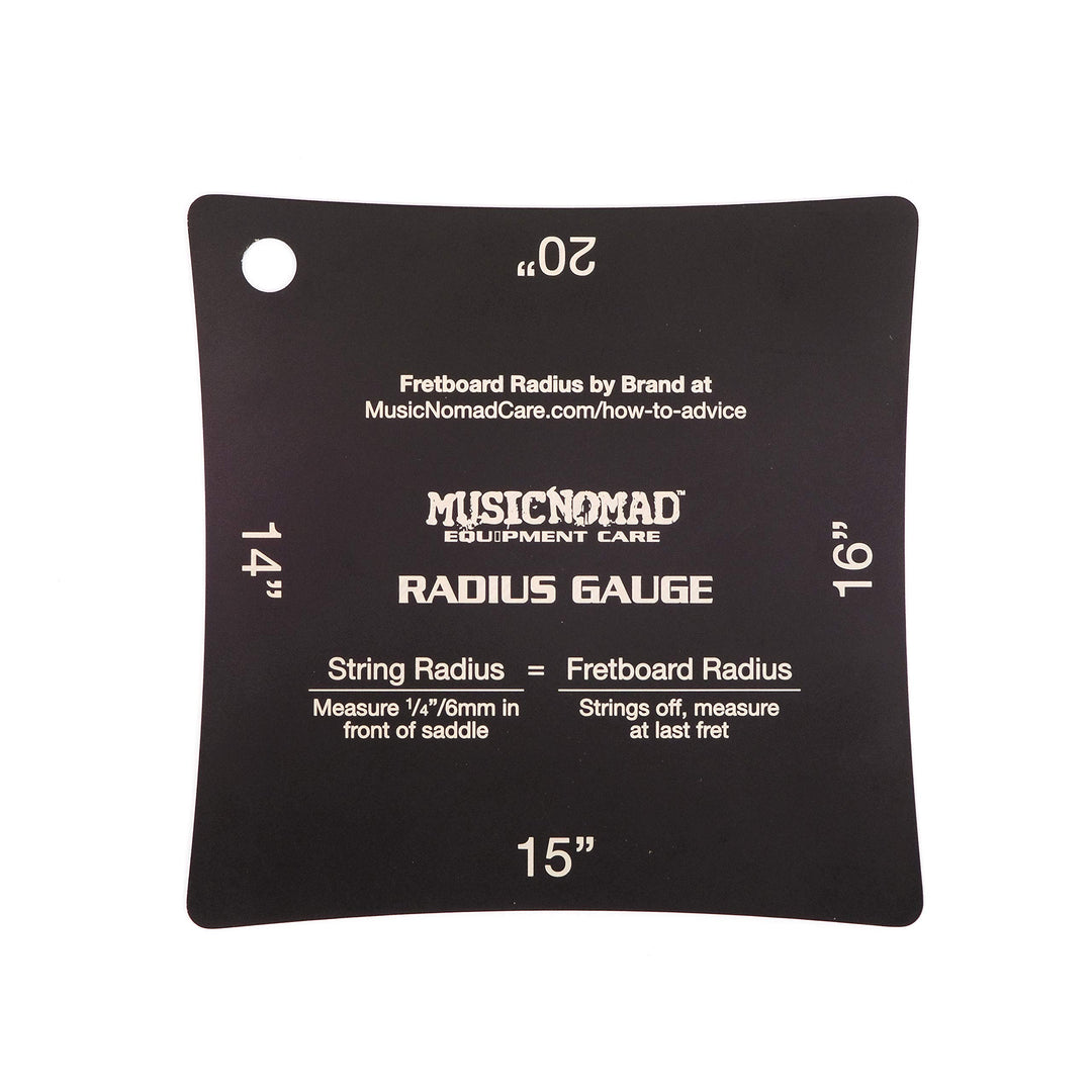 MusicNomad Precision Fretboard and String Radius Gauge 