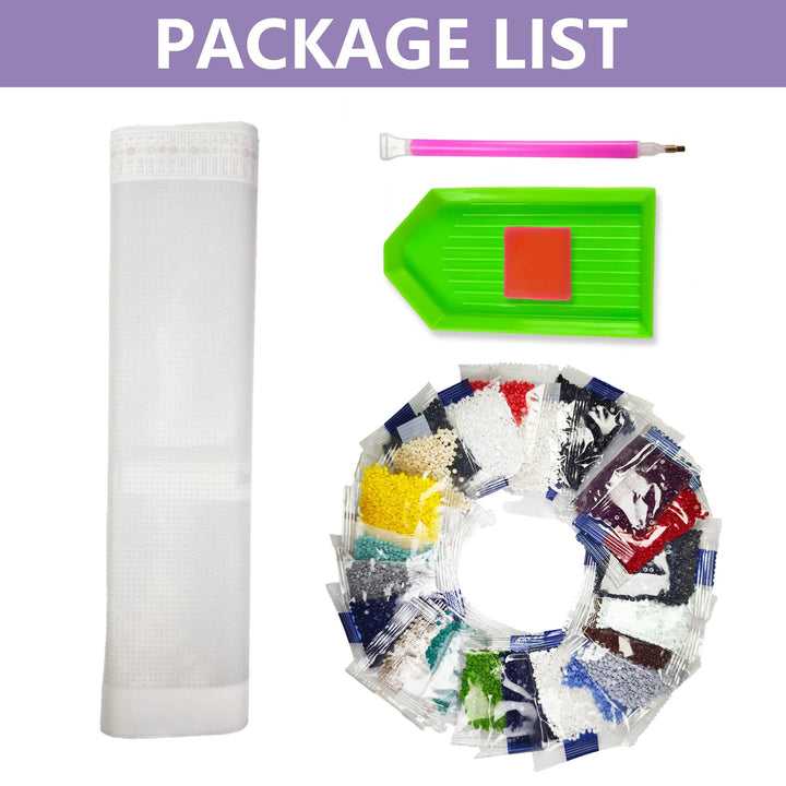 DIY Diamond Art Painting Kits for Adults Wolf, 5D Animal Diamonds Painting Full Round Drill(12x16in)