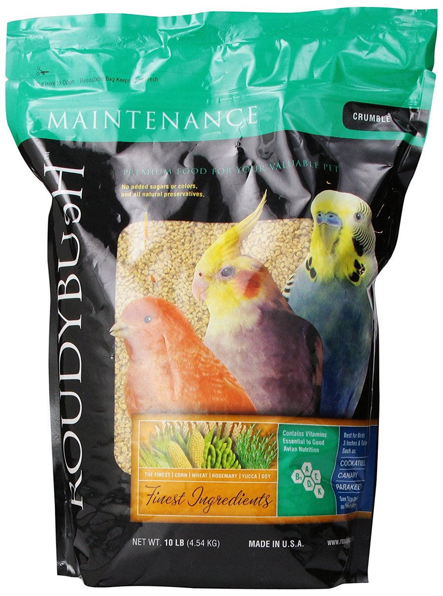 Roudybush Daily Maintenance Bird Food, Crumbles, 10-Pound