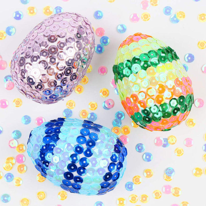 DECORA 7cm Natural White Styrofoam Eggs Craft Egg Foam 