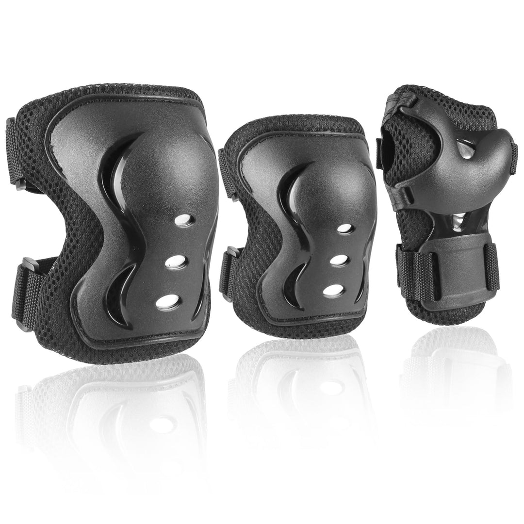 Kids &amp; Adult Knee Pads, Elbow Pads and Wrist Guards Protective Gear for Scootering, Inline Roller Skating, Skateboarding