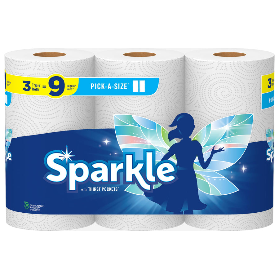SparkleÃ‚® Pick-A-SizeÃ‚® Paper Towels, 3 Triple Rolls 