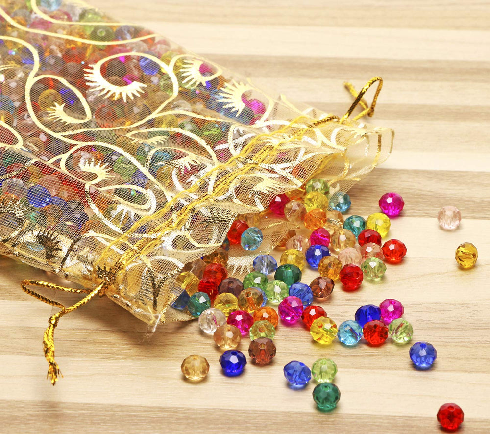 Shapenty 50PCS Organza Gift Bags Wedding Favor Candy Bu