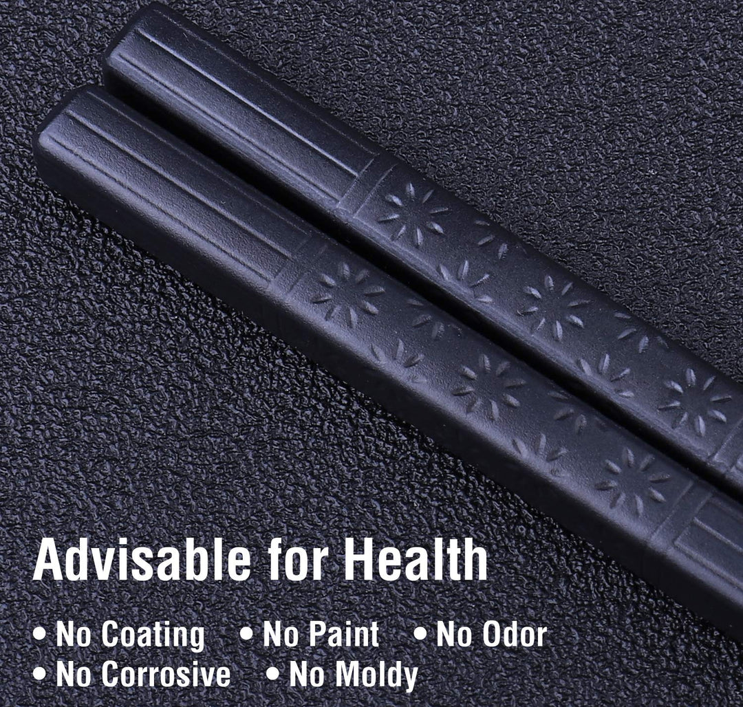 5 Pairs Fiberglass Chopsticks, GLAMFIELDS Reusable Japa