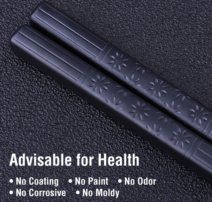 5 Pairs Fiberglass Chopsticks, GLAMFIELDS Reusable Japa