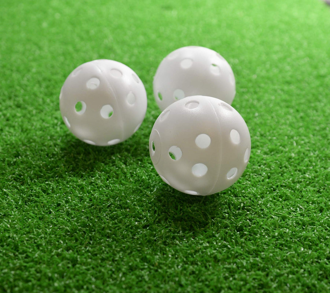 Practice Golf Balls, Perforated, 12 Count