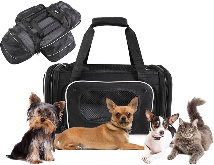 - Airline Approved Pet Carrier - for Small Pets - TSA Approved - Only 9 Inches Tall (17x11x9)