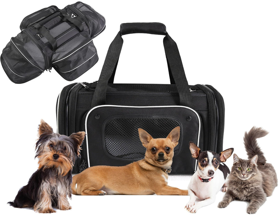 - Airline Approved Pet Carrier - for Small Pets - TSA Approved - Only 9 Inches Tall (17x11x9)
