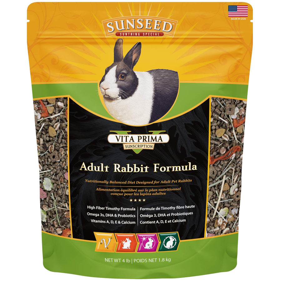 SUN SEED COMPANY Vita + Plus Adult Rabbit Formula 4lb 6cs