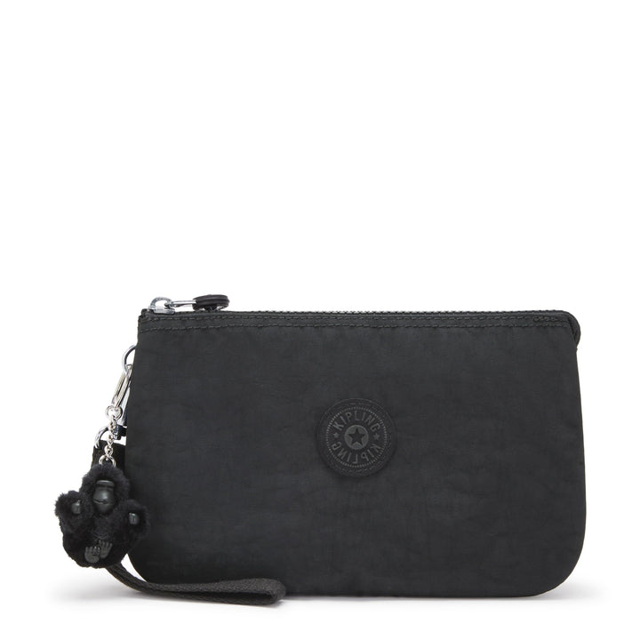 Womens Creativity Extra Large Wristlet, Versatile Cosmetics Kit, Lightweight Nylon Travel Organizer Pouch, Black Noir, Extra Large US