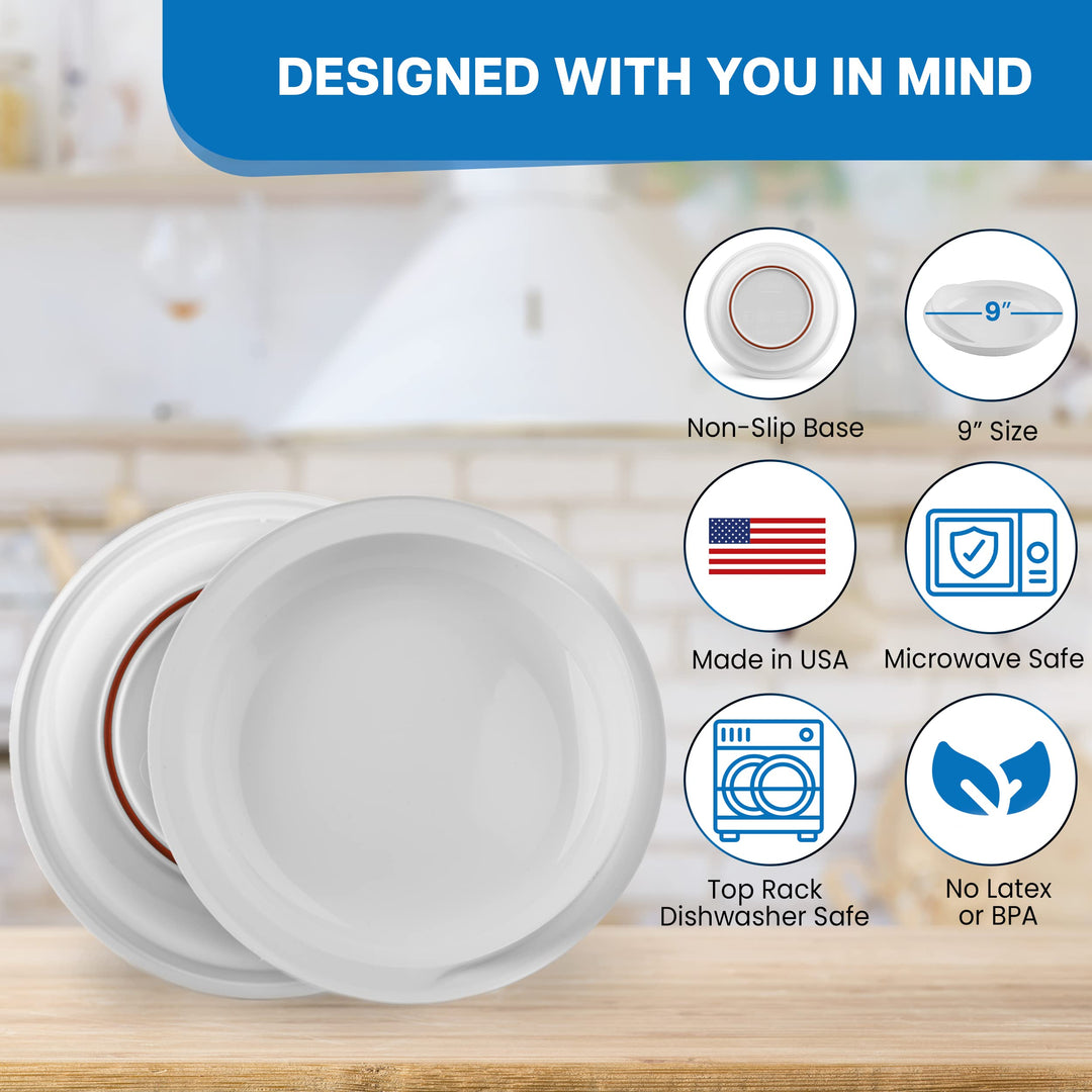 Providence Spillproof 9 Scoop Plate High-Low Adaptive B