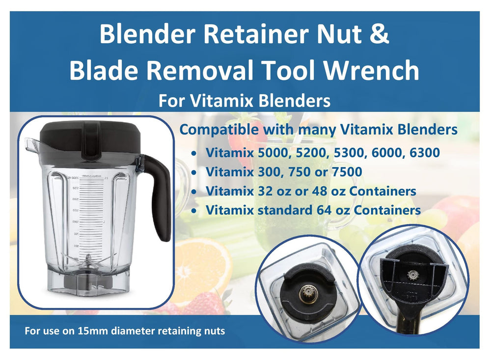 Vitamix® Blender Wrench Retainer Nut and Blade Removal Tool Wrench Compatible with Vitamix®15596 retainer nut Vitamix® wrench