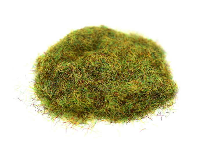 Static Grass, Medium Green - 2mm Fibers - Master Quality Base &amp; Scenery Flock - Realistic Texture &amp; Detail - for 28mm Scale Table Top War Game Miniatures - Made in USA -