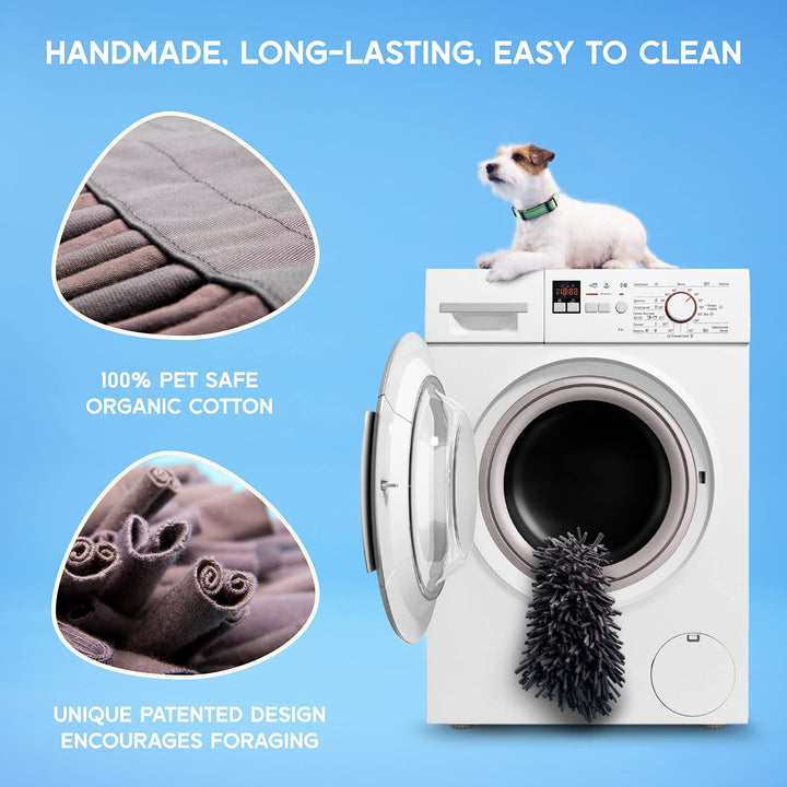 Dog Snuffle Mat for All-Sized Dogs 11x17 - Interactive Dog Toys - Premium Feeding Mat for Slow Eating &amp; Smell Training - Reduces Boredom &amp; Anxiety - Dog Brain Stimulating Toys