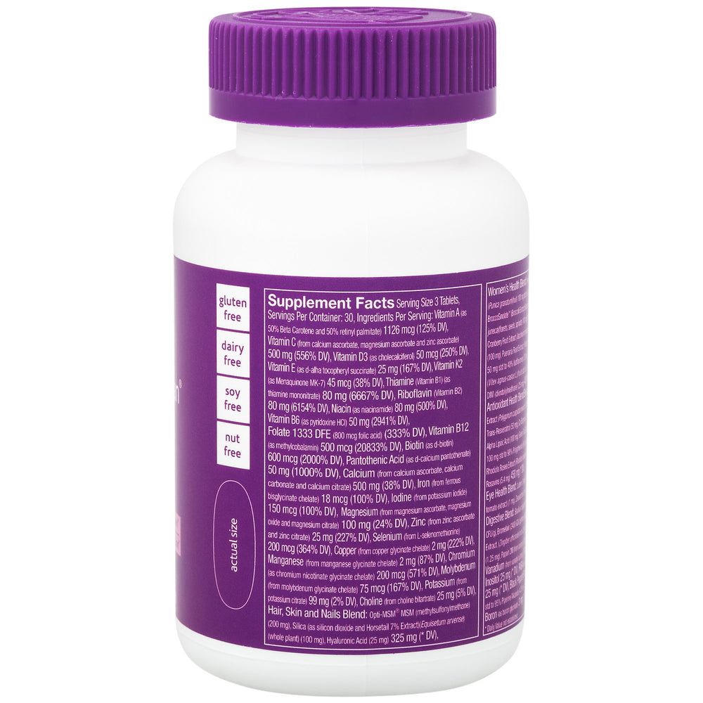 Ultimate Woman Gold Multivitamin - with Iron, B Vitamins & Vitamin D3 and More to Support Energy Production, Bone & Immune Health - Gluten Free Multi-Mineral (90 Tablets)