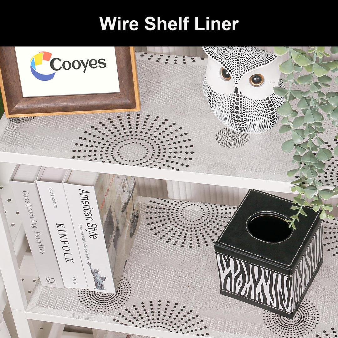 Shelf Liner – Non-Adhesive Shelf Liners for Kitchen Cabinets – Waterproof Shelf Paper with Modern Pattern – Durable EVA Cabinet Liners