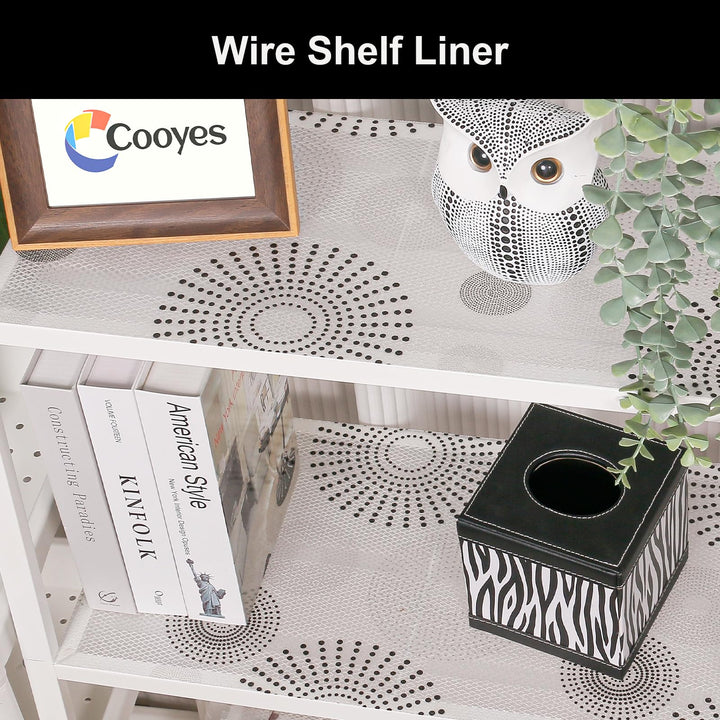 Shelf Liner – Non-Adhesive Shelf Liners for Kitchen Cabinets – Waterproof Shelf Paper with Modern Pattern – Durable EVA Cabinet Liners