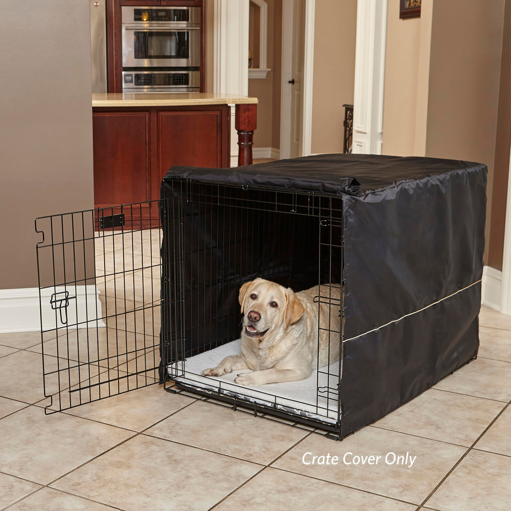 Dog Crate Cover, Privacy Dog Crate Cover Fits Midwest Dog Crates, Crate Cover Only, Machine Wash & Dry, Black, 42-Inch