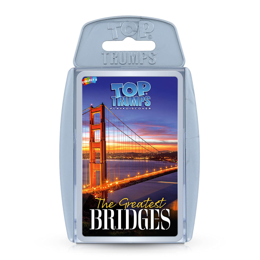 Card Game The Greatest Bridges - Family Games for Kids and Adults - Learning Games - Kids Card Games for 2 Players and More - Kid War Games - Card Wars - for 6 Plus Kids