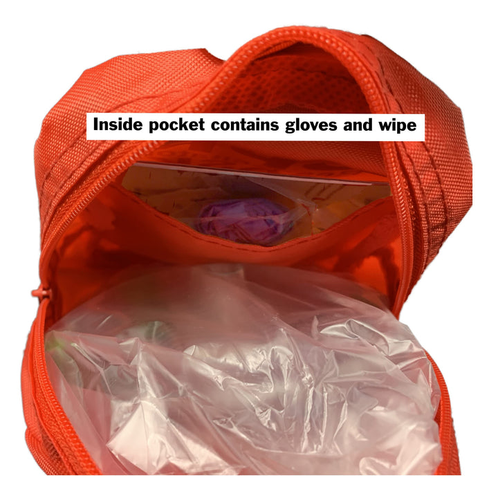 CPR Rescue Mask, Adult/Child &amp; Infant Pocket Resuscitator, Soft Case Kit with Belt Clip