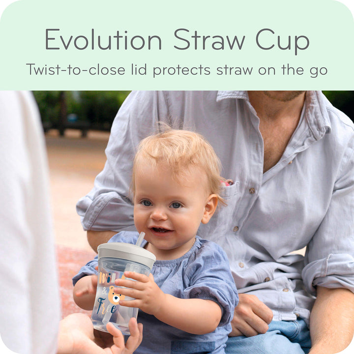 Evolution Soft Spout Learner Cup, 8 oz, 2-Pack – BPA Free, Spill Proof Sippy Cup