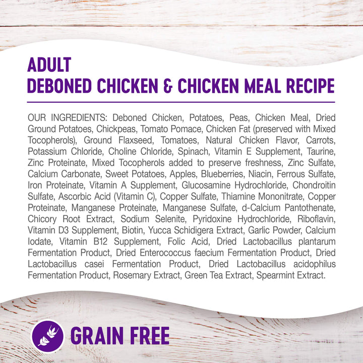 Natural Pet Food Complete Health Natural Grain Free Dry Dog Food, Chicken, 24-Pound Bag