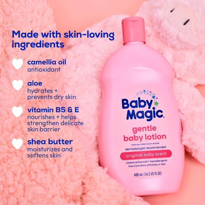 Baby Lotion, Camellia Oil &amp; Marshmallow Root, 16.5oz