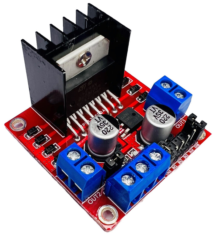 L298N Motor Driver Module for Arduino, ESP32, ESP8266, Raspberry Pi, 2 Pieces