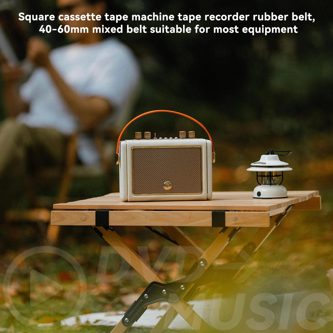 Bstinay 20PCS 25-170mm Mixed Square Cassette Tape Machine Recorder Rubber Belt Recorder Repair Maintenance Mixed Cassette