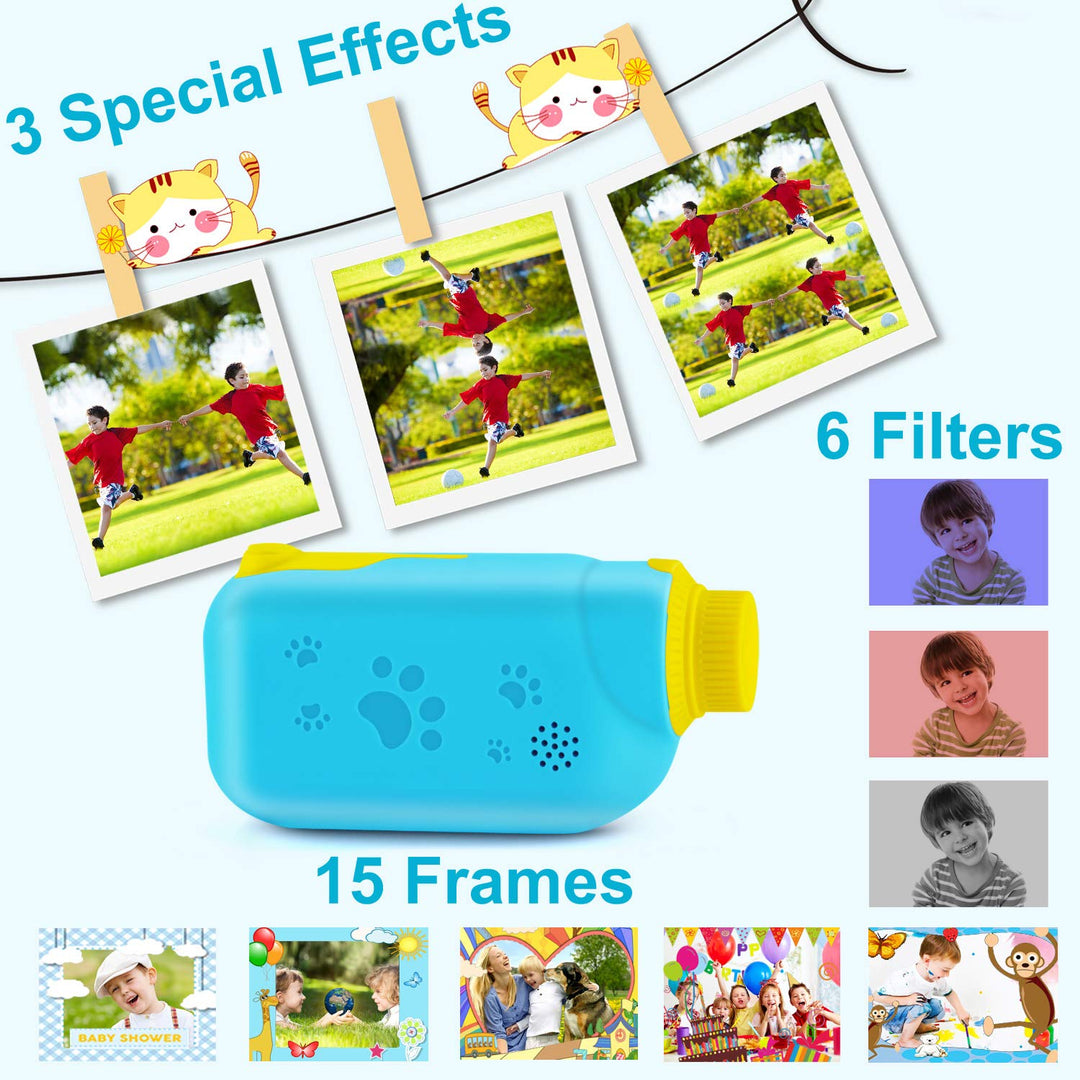 Kids Camera Video Camcorder - Digital Camera for Kids, 12M 1080P Toddler Camera Toys for Boys Girls, Birthday Idea for kids with 32G TF Card