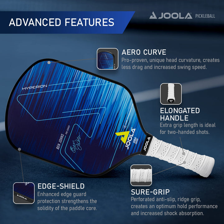 JOOLA Ben Johns Hyperion CAS 16 Pickleball Paddle - Car