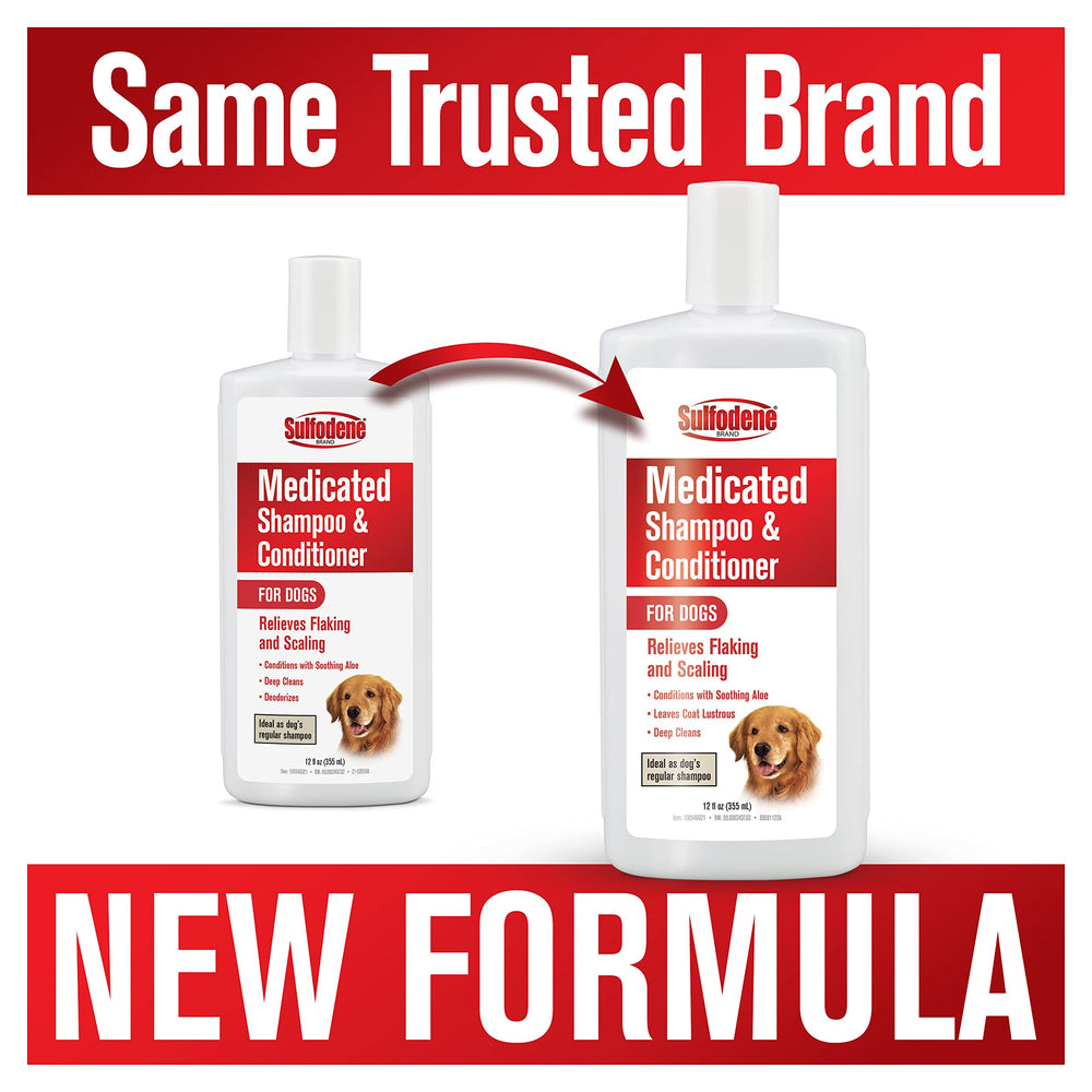 Medicated Shampoo & Conditioner for Dogs 12oz