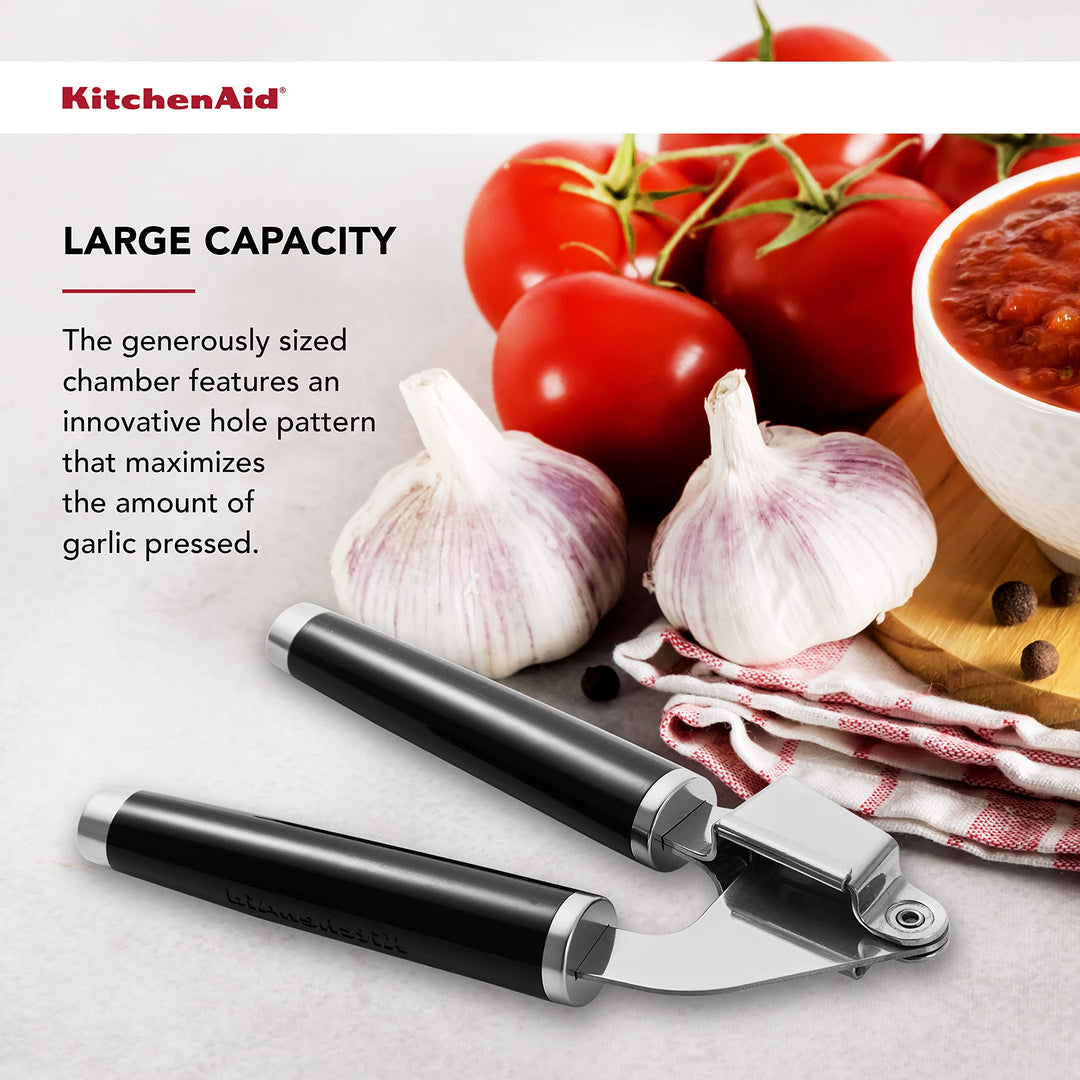 Classic Garlic Press, One Size, Black