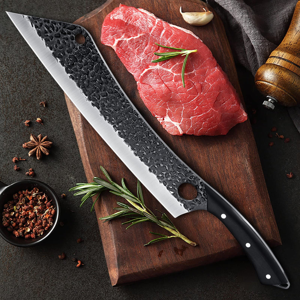 PURPLEBIRD 12 Inch Carving Knife Ultra Sharp Slicing Kn