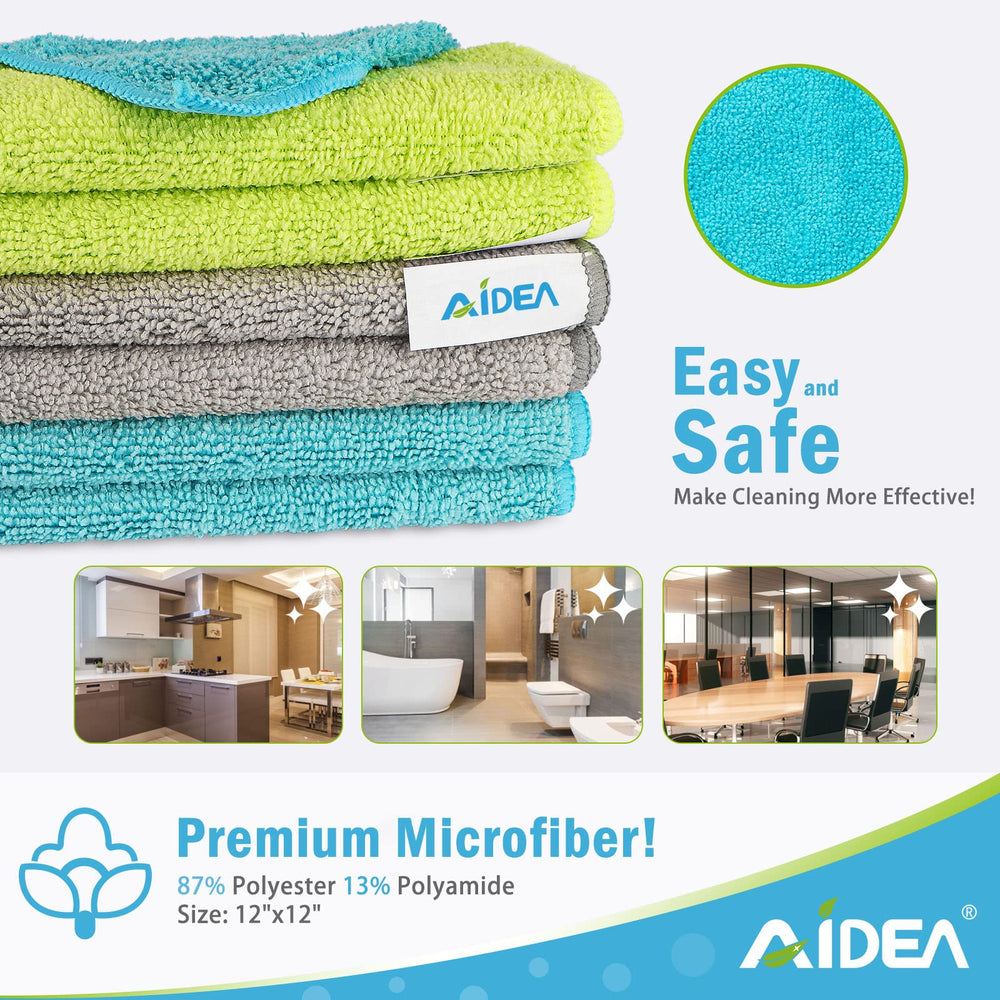 AIDEA Microfiber Cleaning Cloths Softer Highly Absorben